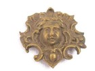 Antique Cast Brass Furniture Trim Ornate Reclaimed Hardware Architectural Face