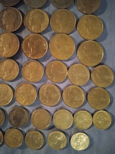 France 1921-97 Franc & Centimes Mixed Coin Lot (52) - Picture 12 of 12