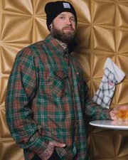 NIP MEN'S DIXXON FLANNEL COMPANY "MISTLETOE FLANNEL" TWO SIZES ULTRA COOL 
