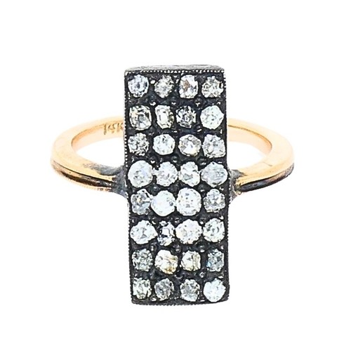 Victorian Revival Diamond Ring 14k Gold - Picture 5 of 6