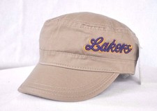 *LOS ANGELES LAKERS* Basketball Military style Army Cadet cap hat Castro OURAY