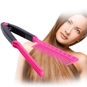 Portable-DIY-Salon-Flat-Iron-Hair-Straightener-V-Comb-Hairdressing-Styling-Tool