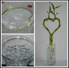 water growing gel beads reduce watering plants flowers - vase filler - 30 colors