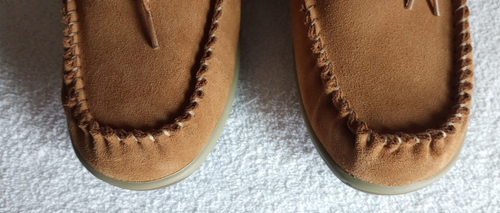 Orthofeet Women's Caramel Suede Leather Slipper Shoe Arch Support 8 1/2 - Picture 15 of 15