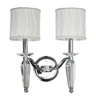 Starry Sky Trading Inc. 2-light Clear Crystal Wall Sconce on sale Starry Sky Trading Inc. 2-light Clear Crystal Wall Sconce on sale