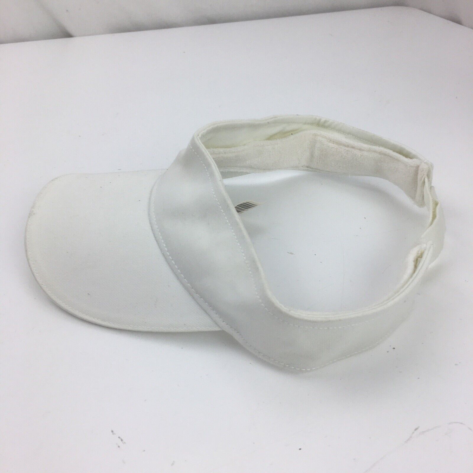 Blank White Visor Cap Hat Adjustable - image 2