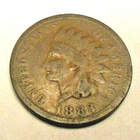 1883 P Indian Head Cent Penny  CULL   **FREE SHIPPING**