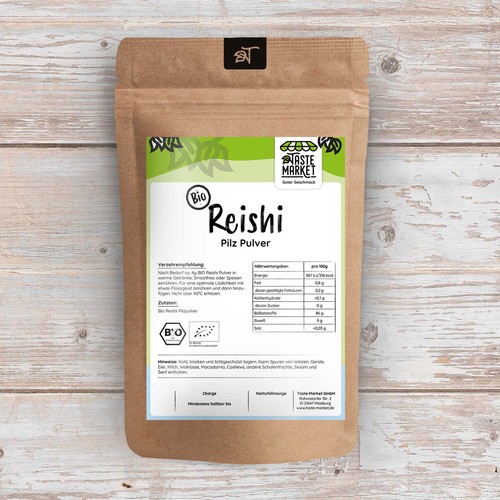 1 kg Reishi Pulver BIO Pilzpulver 100% natürliches Reishipulver Tee & Smoothie - Bild 3 von 4
