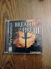 Breath of Fire III (Sony PlayStation 1 PS1, 1998) Cib with Reg. Card See descrip