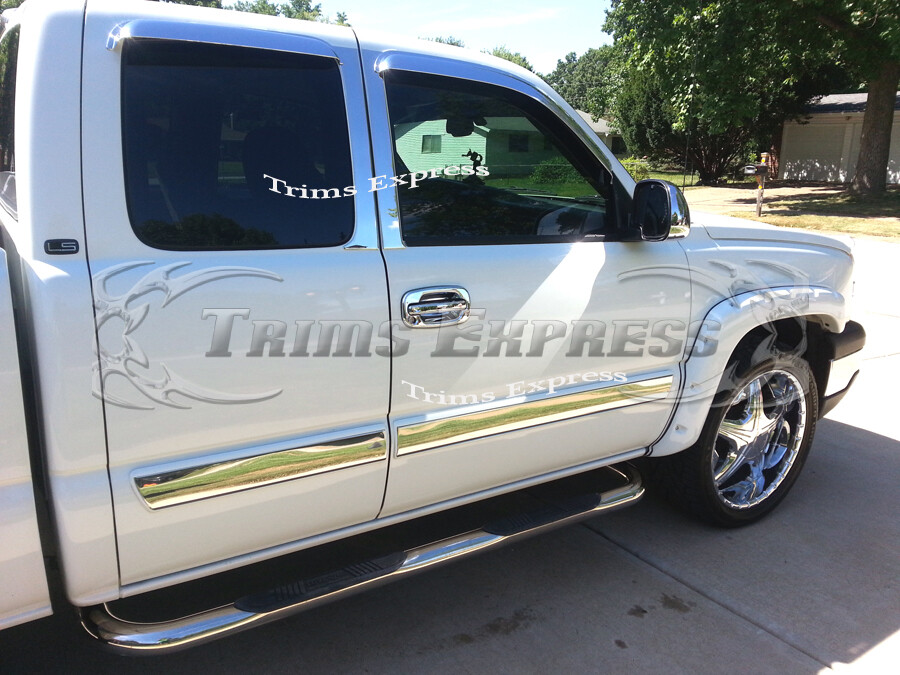 20032006 Silverado/Sierra Extended Cab Body Side Molding Trim Overlay