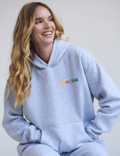 Sudadera con capucha unisex Heaven Heather gris - Imagen 5 de 18