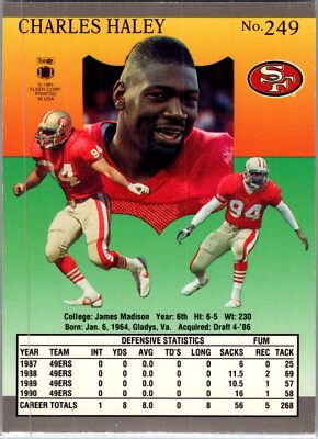 1991 Ultra #249a Charles Haley | eBay