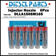 6Pcs Fuel Injector Nozzle Tip NP-DLLA150SM165 for Hyundai HD120 D6BR D6BH 6D16