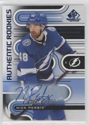 2022-23 SP Game Used Authentic Rookies Blue Nick Perbix #212 Rookie Auto RC 13og