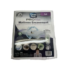 Clean Rest Pro Max Mattress Encasement Full Waterproof Bed Bug Allergen Cover