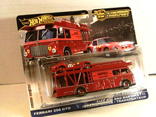 HOT WHEELS TEAM TRANSPORT FERRARI 250 GTO  FIAT 642 TRANSPORTER, CAR CULTURE