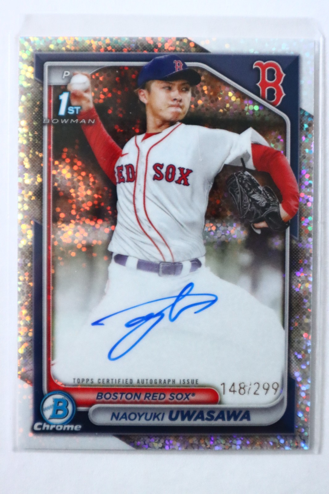 2024 Bowman Chrome Naoyuki Uwasawa Auto /299 Speckle #CPA-NU