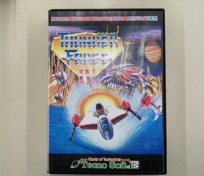 SEGA Thunder Force IV T-18063 Retro Video Game Cartridge Japan