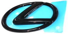 FITS 25 LEXUS ES350 PEARL BLACK REAR EMBLEM W ALIGN PINS 2025