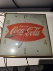 1950's Vintage Pam Coca Cola Fishtail 15.5X 15.5"  Clock Non Working