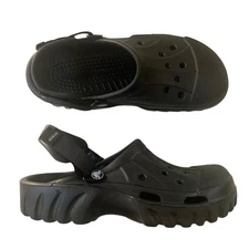 Crocs Offroad Sport Clog Unisex Black Mens 9 Womens 11 Adjustable Strap Rugged