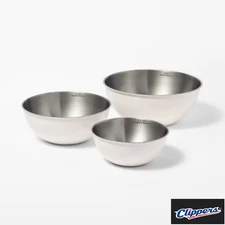 3pc Stainless Steel Non-Slip Mixing Bowls - Figmint™