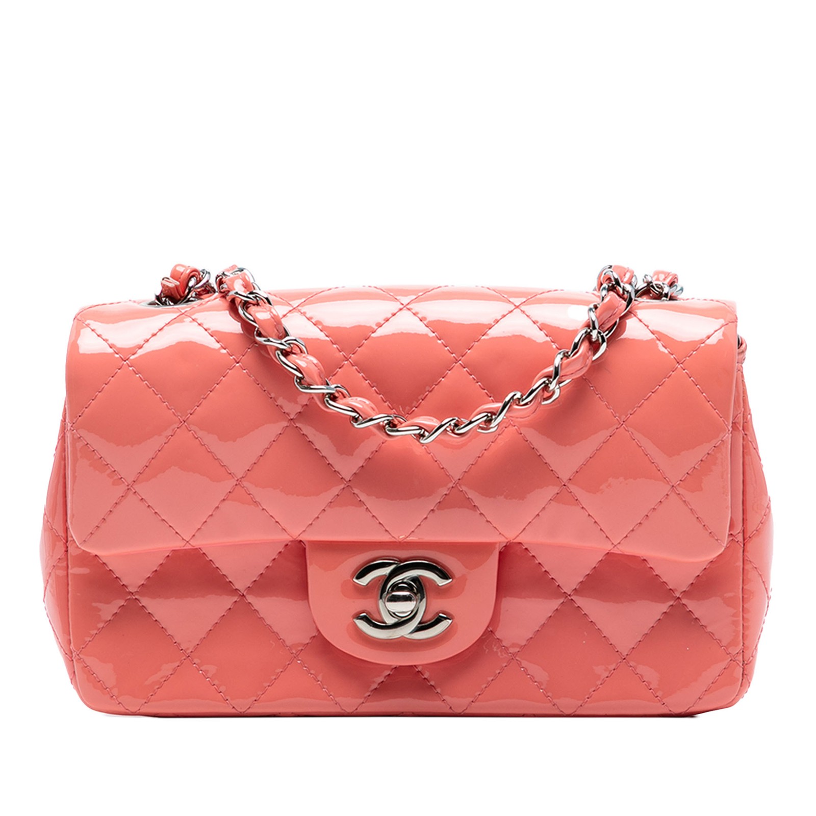 Authenticated Chanel Mini Rectangular Classic Pat… - image 1