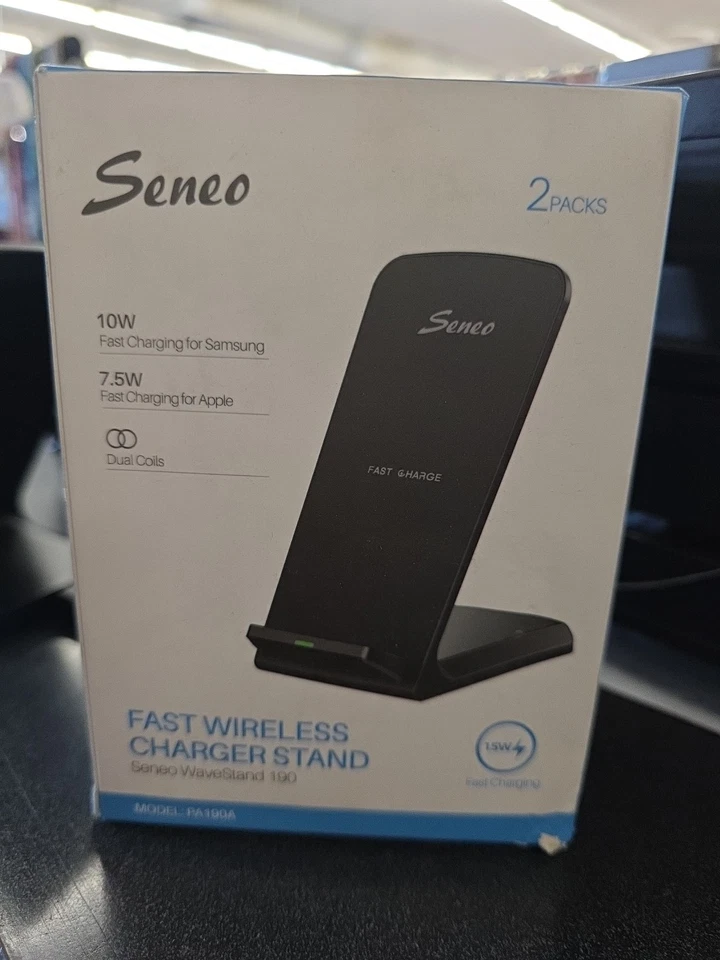 Nuevo Soporte Cargador Inalámbrico Rápido Seneo X00204T8C7, 10w, Paquete de 2 Cargadores Inalámbricos Foto 4 de 4