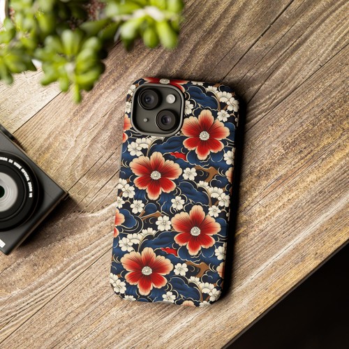 Japanese Floral Art - Tough Phone Case - iPhone, Galaxy, Google Pixel Models - 第 47/203 張圖片