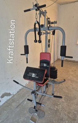 Christopeit Sport Heim-Fitnessstudio verstellbar mit Gewichtsblock