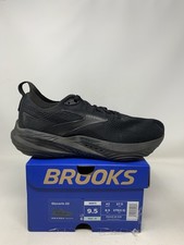 Men's Brooks Glycerin 22, Black/Black/Ebony, 9.5 2E Wide US