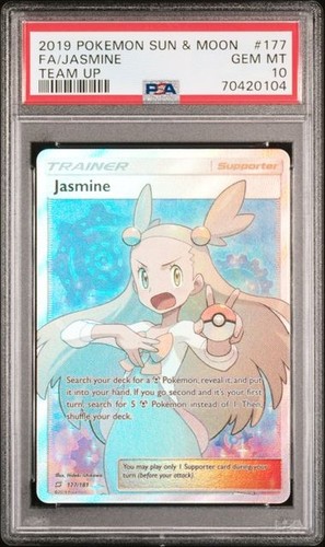 Jasmine 177 - Pokémon S&M: Team Up PSA 10 GEM MT