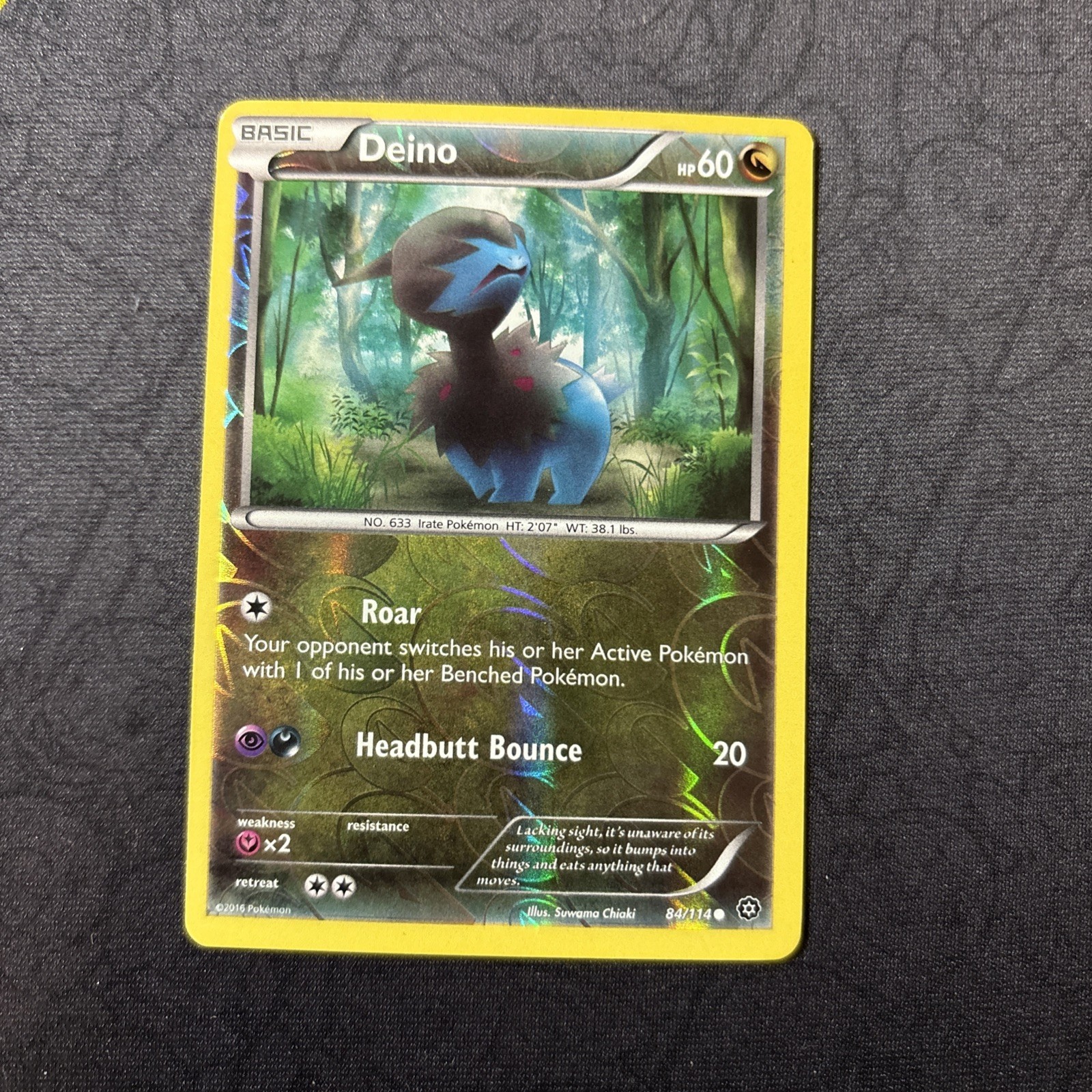 Deino 84/114 XY-Steam Siege Reverse Holo