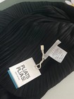 Issey Miyake pleated loose bat-sleeve V-neck fishtail fringed long Black — photo 6