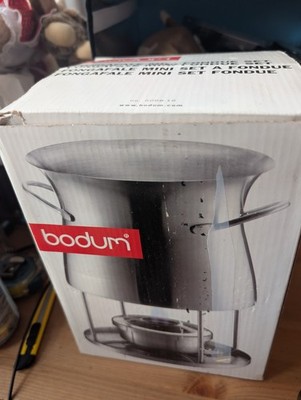 Bodum Edelstahl Mini Fondue Set Neu mit OVP nie benutzt