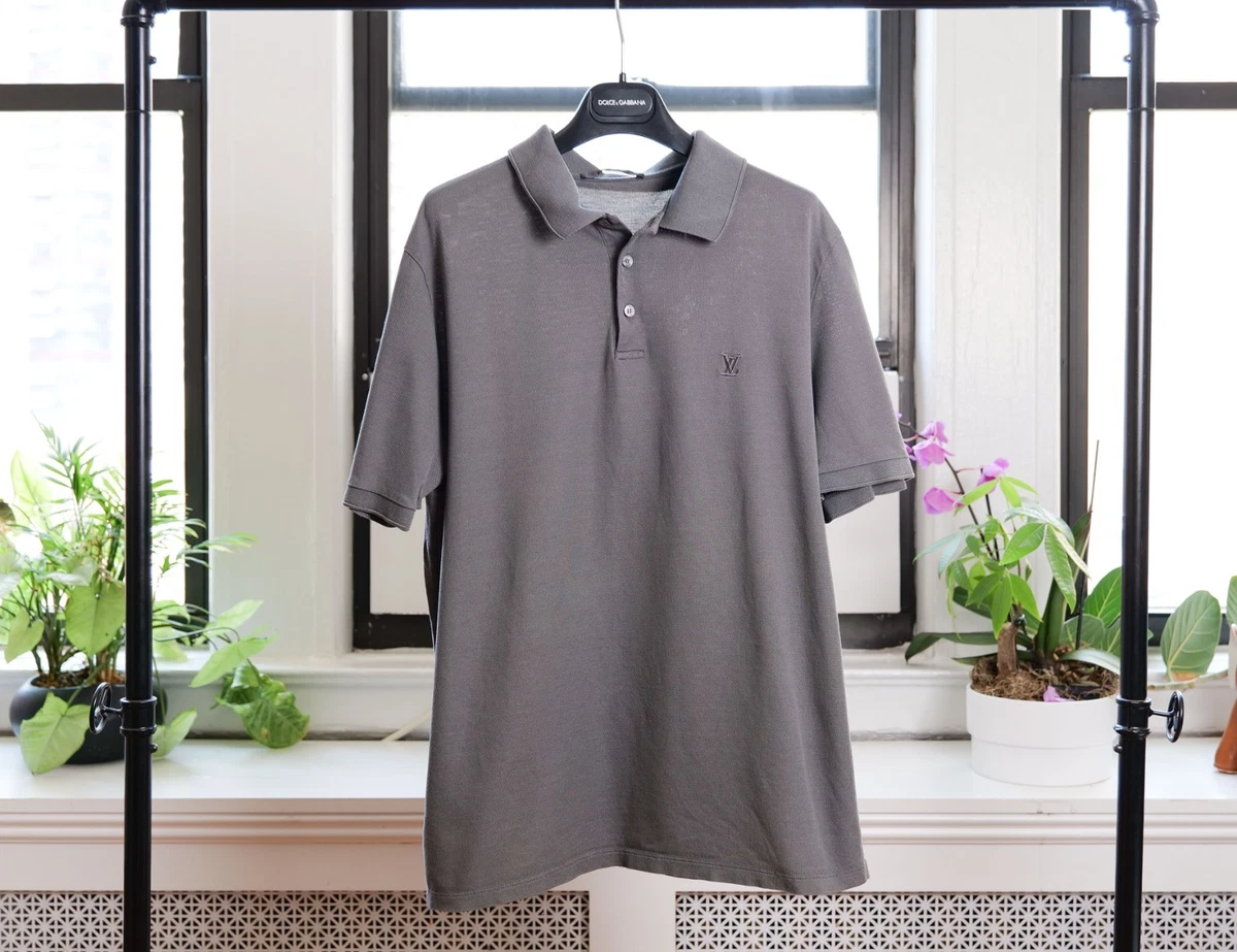Louis Vuitton Short Sleeve Gray Shirts for Men for sale | eBay