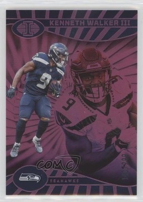 2024 Panini Illusions Trophy Collection Pink /299 Kenneth Walker III #80 1co7