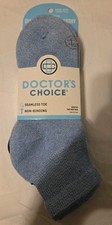 Doctor  s Choice Diabetes  Neuropathy Quarter Woman's Socks Size 6-10 - 2 Pack
