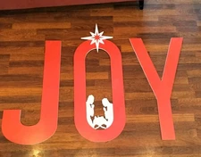 Gerrii Outdoor Joy Nativity Decoration 6pcs Nativity Scene With Spotlight