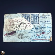 Aden 1945 Dhow Cover to INDIA DLO Bombay