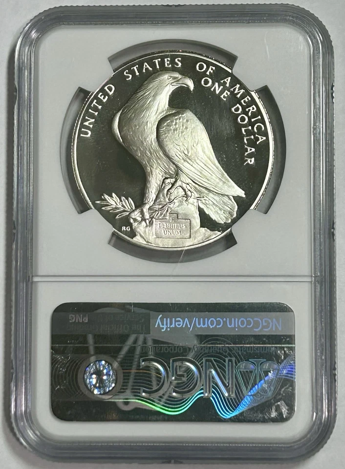 1984-S $1 Los Angeles XXIII Olympiad Coliseum Silver Dollar (NGC PR70) FD19463PJ - Image 2 of 4