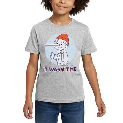 Pinocchio It Wasn't Me Lustiger Spruch Kinder T-Shirt