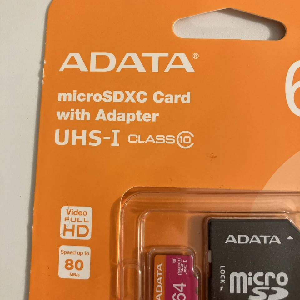 ADATA Premier micro SDHC/SDXC UHS-I U1 Class Memory Card with Adapter 64GB UHS-I - Image 2 of 4