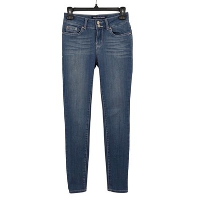 Wallflower Jeans 3 Skinny Low Rise Medium Wash Stretch Blue Denim