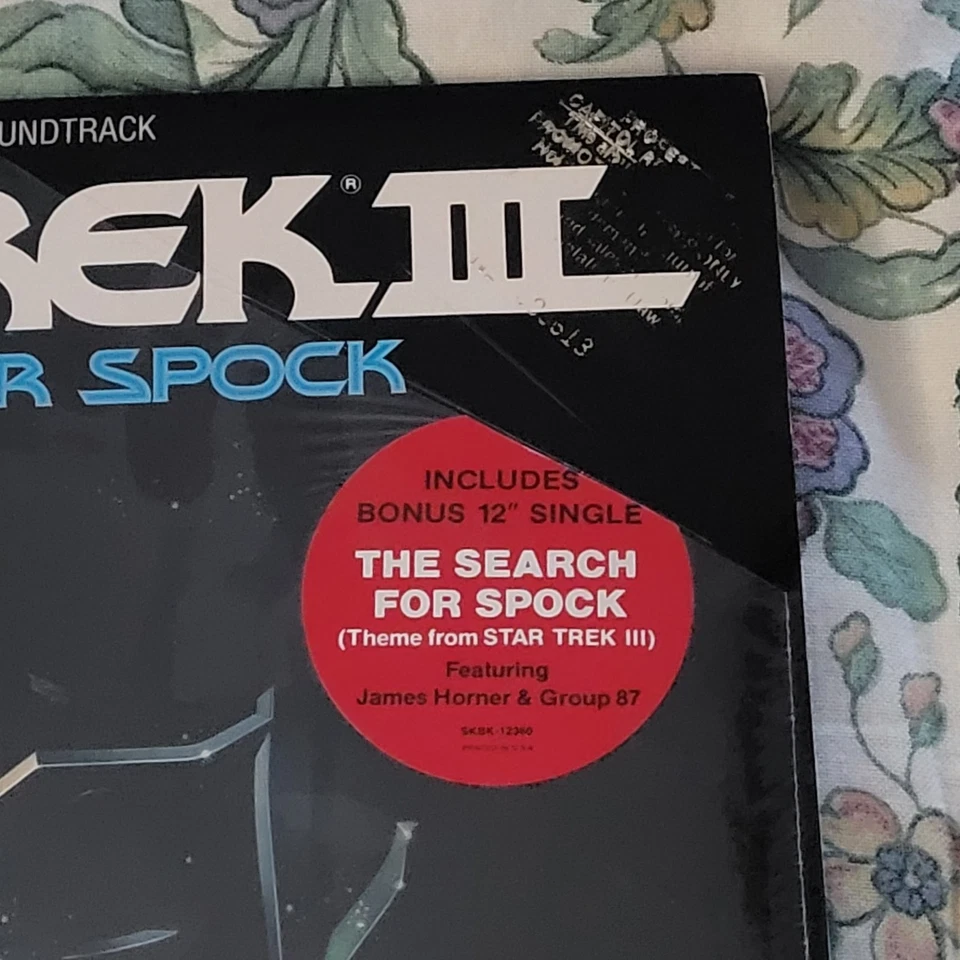 Star Trek III: The Search For Spock Promo Soundtrack LP Hype Sticker New Sealed  - Image 2 of 4
