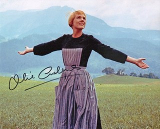10x8 Photo Personally Autographed by Julie Andrews COA