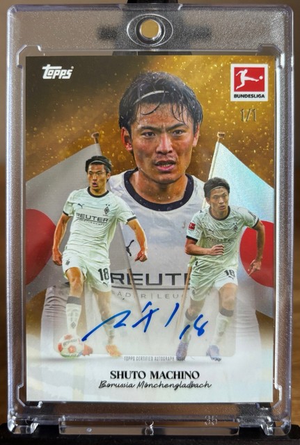 Shuto Machino Auto 1/1 One Of One | Topps International Stars Bundesliga 25/26