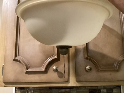 CEILING FAN ~ Bowl Style 13.5  acros 2 LIGHT KIT ~ Taupe  pretty color FREE SHIP