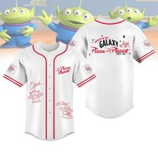 Toy Story Aliens Pizza Planet Fresest In The Galaxy Baseball Jersey Shirt