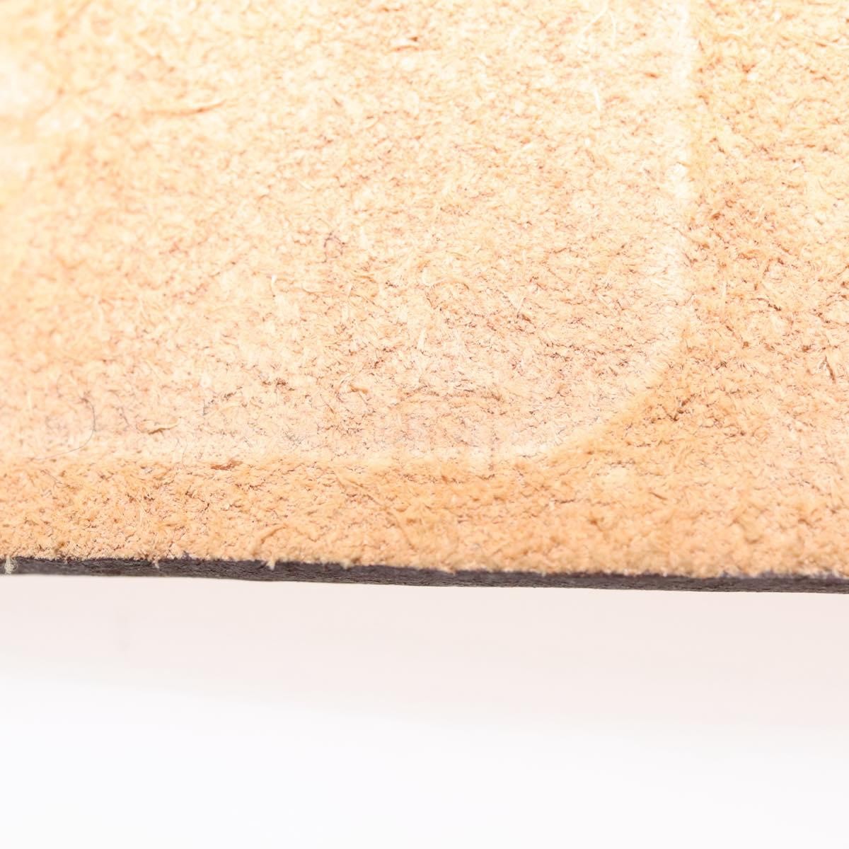 HERMES Yuris PM Day Planner Cover Leather Brown Silver Auth 133499